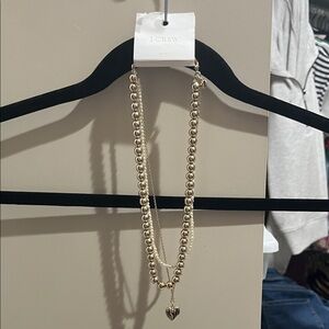 J. Crew Gold and Silver Multi-Strand Necklace